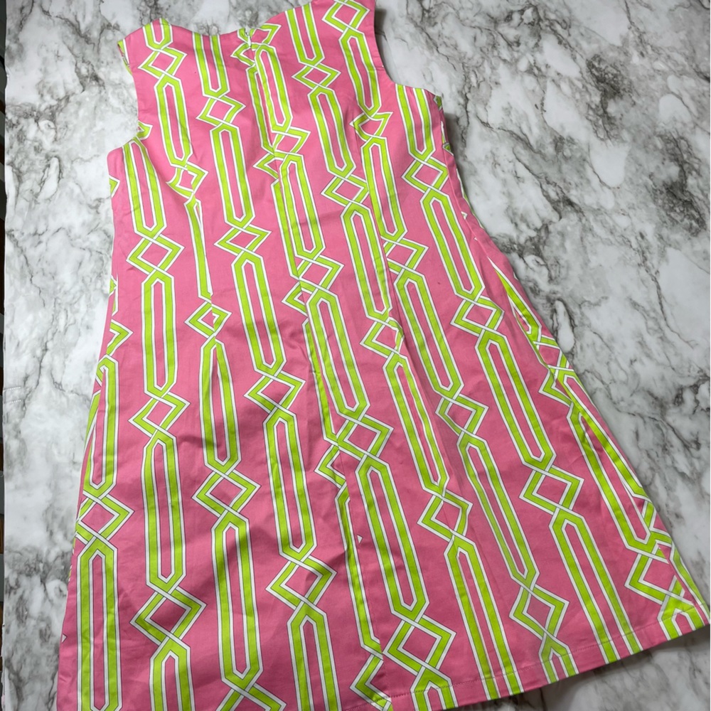 Julie Brown Abstract Print Sheath Geometric Sleeveless Dress Women’s Size Medium - Picture 3 of 7